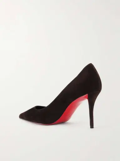 Christian Louboutin Miss Z 80 Suede Pumps | Thumbnail 3