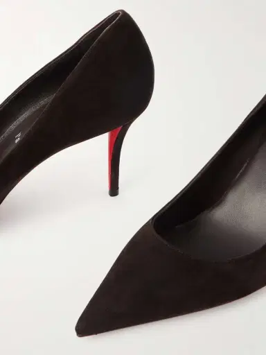 Christian Louboutin Miss Z 80 Suede Pumps | Thumbnail 4