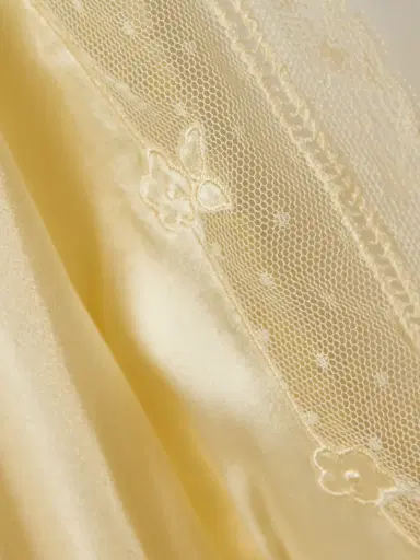 DÔEN Corelia Tulle-trimmed Silk-satin Midi Dress | Thumbnail 4