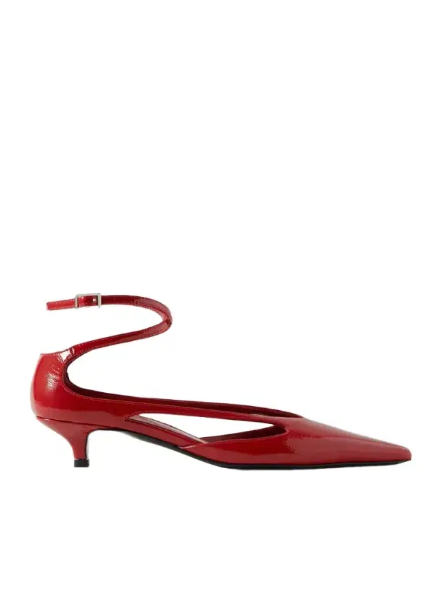 Cutout Patent-leather Pumps