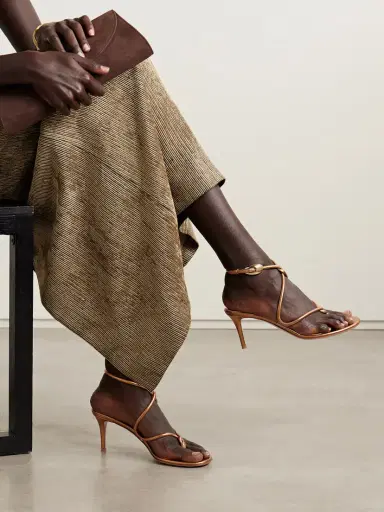 Gianvito Rossi Jungle Mamba 70 Metallic Leather Sandals | Thumbnail 2 Gianvito Rossi Jungle Mamba 70 Metallic Leather Sandals | Thumbnail 2