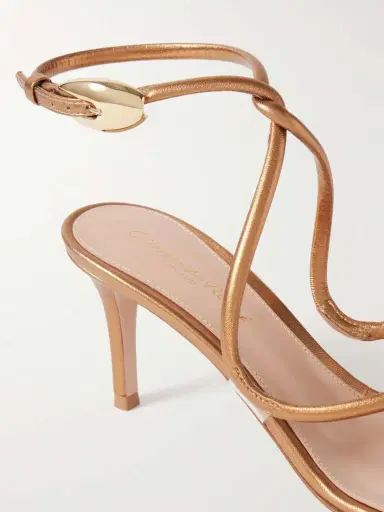 Gianvito Rossi Jungle Mamba 70 Metallic Leather Sandals | Thumbnail 4 Gianvito Rossi Jungle Mamba 70 Metallic Leather Sandals | Thumbnail 4