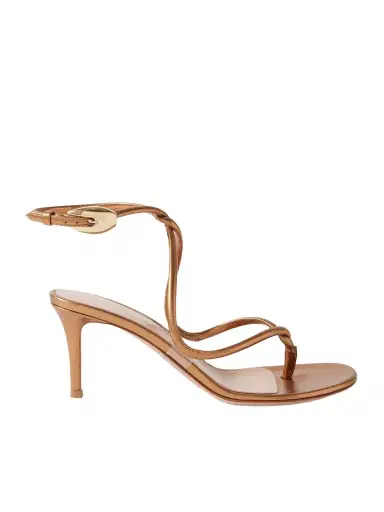 Gianvito Rossi Jungle Mamba 70 Metallic Leather Sandals | Thumbnail 1 Gianvito Rossi Jungle Mamba 70 Metallic Leather Sandals | Thumbnail 1
