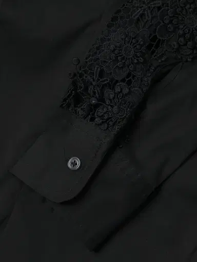 Lilly Pulitzer Women's Lilly Cotton-Blend Lace Shirt - Noir - Size XL | Thumbnail 6 Lilly Pulitzer Women's Lilly Cotton-Blend Lace Shirt - Noir - Size XL | Thumbnail 6