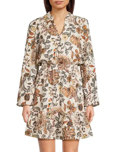 Lilly Pulitzer Women's Axton Floral Cotton Minidress | Thumbnail 3 Lilly Pulitzer Women's Axton Floral Cotton Minidress | Thumbnail 3