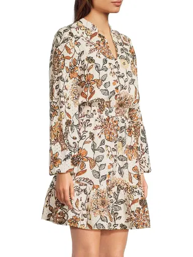 Lilly Pulitzer Women's Axton Floral Cotton Minidress | Thumbnail 4 Lilly Pulitzer Women's Axton Floral Cotton Minidress | Thumbnail 4