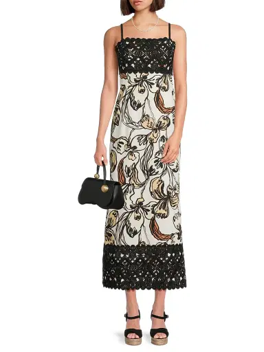 Lilly Pulitzer Women's Vena Iris Printed Maxi Dress - Coconut Oversized Irisistable - Size 14 | Thumbnail 2 Lilly Pulitzer Women's Vena Iris Printed Maxi Dress - Coconut Oversized Irisistable - Size 14 | Thumbnail 2