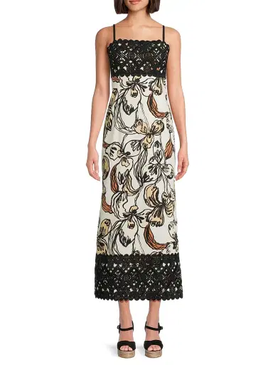 Lilly Pulitzer Women's Vena Iris Printed Maxi Dress - Coconut Oversized Irisistable - Size 14 | Thumbnail 3 Lilly Pulitzer Women's Vena Iris Printed Maxi Dress - Coconut Oversized Irisistable - Size 14 | Thumbnail 3