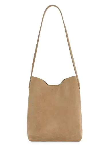 MANSUR GAVRIEL Women's Small Everyday Cabas Suede Tote - Anise | Thumbnail 1