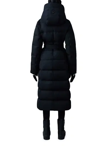 Mackage Women's Shyla Two-In-One Down Longline Coat - Black - Size XS | Thumbnail 4