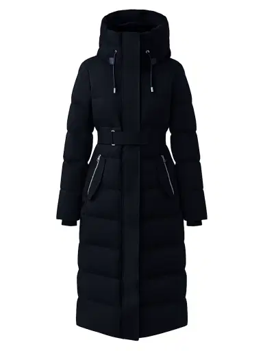 Mackage Women's Shyla Two-In-One Down Longline Coat - Black - Size XS | Thumbnail 1