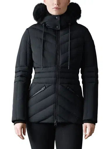 Mackage Women's Nadia Shearling-Trimmed Down Ski Jacket - Black | Thumbnail 3 Mackage Women's Nadia Shearling-Trimmed Down Ski Jacket - Black | Thumbnail 3