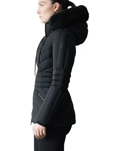 Mackage Women's Nadia Shearling-Trimmed Down Ski Jacket - Black | Thumbnail 5 Mackage Women's Nadia Shearling-Trimmed Down Ski Jacket - Black | Thumbnail 5
