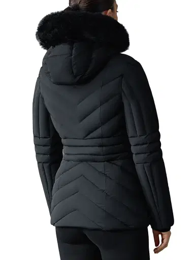 Mackage Women's Nadia Shearling-Trimmed Down Ski Jacket - Black | Thumbnail 6 Mackage Women's Nadia Shearling-Trimmed Down Ski Jacket - Black | Thumbnail 6