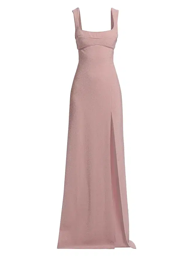 AMUR Women's Venice Embellished Fit & Flare Maxi Dress - Taupe Bloom