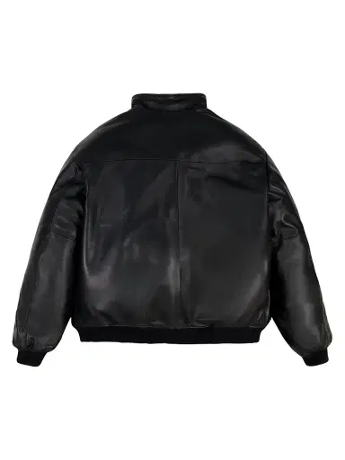 Avirex Men's Leather Track Jacket - Black - Size XL | Thumbnail 3 Avirex Men's Leather Track Jacket - Black - Size XL | Thumbnail 3