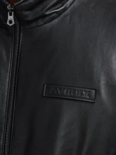 Avirex Men's Leather Track Jacket - Black - Size XL | Thumbnail 8 Avirex Men's Leather Track Jacket - Black - Size XL | Thumbnail 8