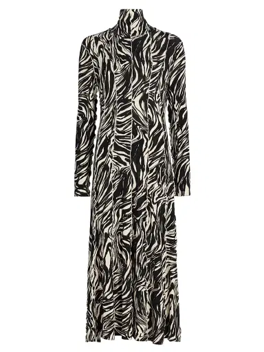 Proenza Schouler White Label Women's Mabel Marble Jersey Midi-Dress - Asphalt Multi - Size XS | Thumbnail 1