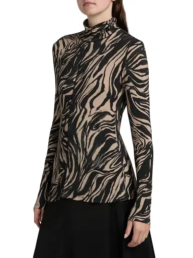 Proenza Schouler White Label Women's Audrey Marble Jersey Top | Thumbnail 4 Proenza Schouler White Label Women's Audrey Marble Jersey Top | Thumbnail 4