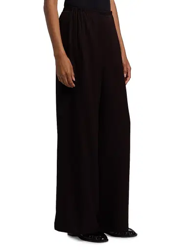 Proenza Schouler White Label Women's Meadow Twill Pants - Chocolate - Size 14 | Thumbnail 4 Proenza Schouler White Label Women's Meadow Twill Pants - Chocolate - Size 14 | Thumbnail 4