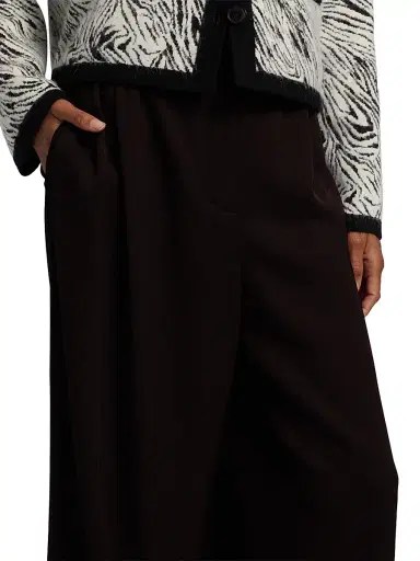 Proenza Schouler White Label Women's Meadow Twill Pants - Chocolate - Size 14 | Thumbnail 6 Proenza Schouler White Label Women's Meadow Twill Pants - Chocolate - Size 14 | Thumbnail 6