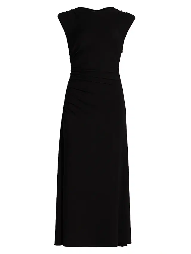 Proenza Schouler White Label Women's Mimi Crêpe Jersey Midi-Dress - Black