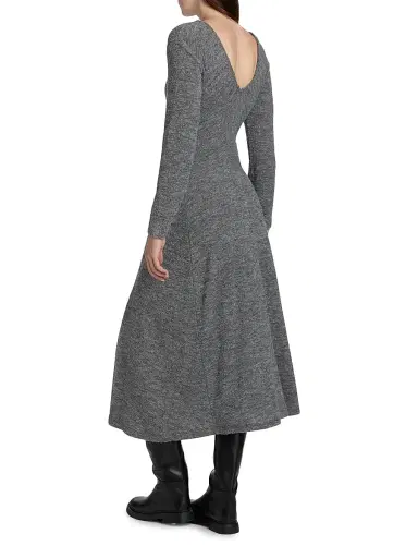 Proenza Schouler White Label Women's Sai Inverted Pleat Wool-Blend Jersey Midi-Dress | Thumbnail 5 Proenza Schouler White Label Women's Sai Inverted Pleat Wool-Blend Jersey Midi-Dress | Thumbnail 5