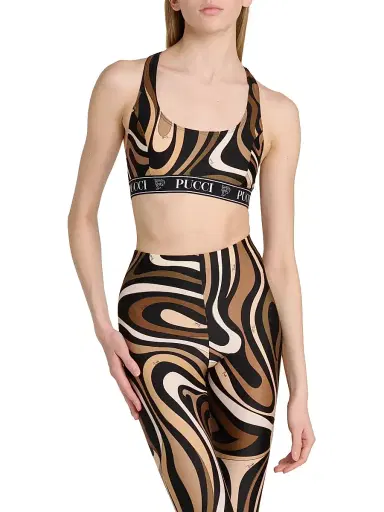Pucci Women's Passepartout Sports Bra - Black Gold | Thumbnail 3