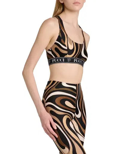 Pucci Women's Passepartout Sports Bra - Black Gold | Thumbnail 4