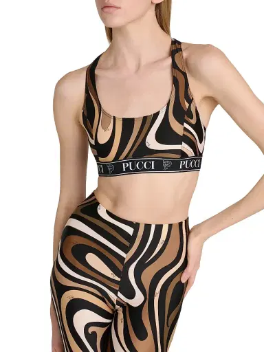 Pucci Women's Passepartout Sports Bra - Black Gold | Thumbnail 6