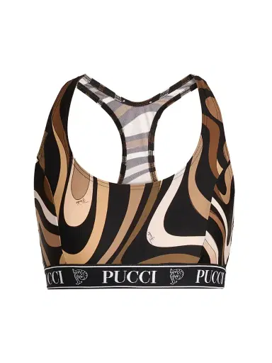 Pucci Women's Passepartout Sports Bra - Black Gold | Thumbnail 1