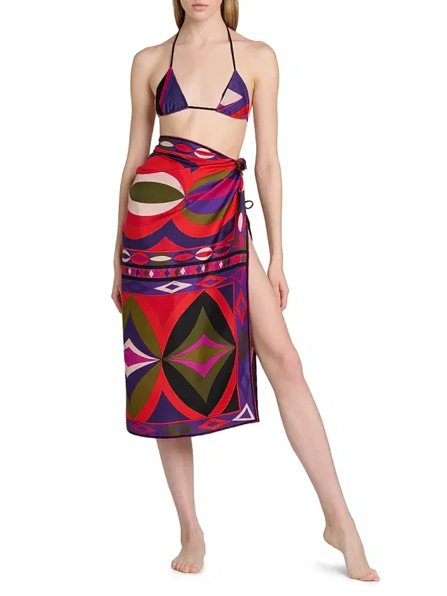 Women's Passepartout Silk Twill Foulard Pareo