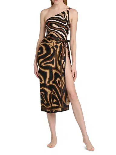 PUCCI Women's Passepartout Silk Twill Foulard Scarf | Thumbnail 1 PUCCI Women's Passepartout Silk Twill Foulard Scarf | Thumbnail 1