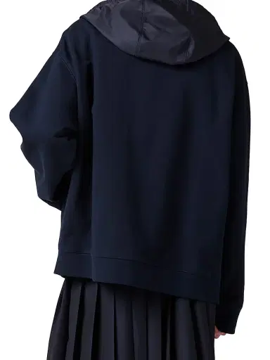 Miu Miu Women's Cotton Fleece Zipper Hoodie - Blue - Size Large | Thumbnail 3 Miu Miu Women's Cotton Fleece Zipper Hoodie - Blue - Size Large | Thumbnail 3