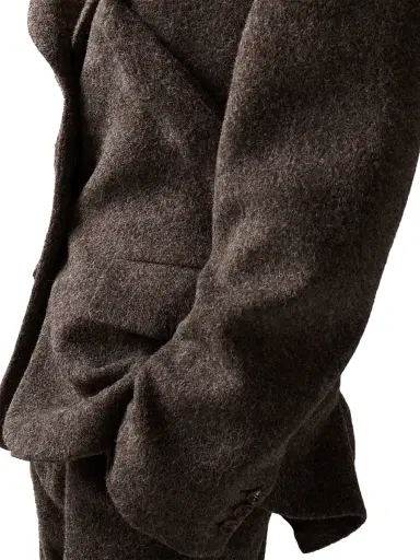 Miu Miu Women's Single-Breasted Light Shetland Wool Jacket - Brown - Size 4 | Thumbnail 6