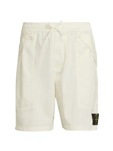 Stone Island Men's Stretch-Cotton Drawstring Shorts | Thumbnail 1