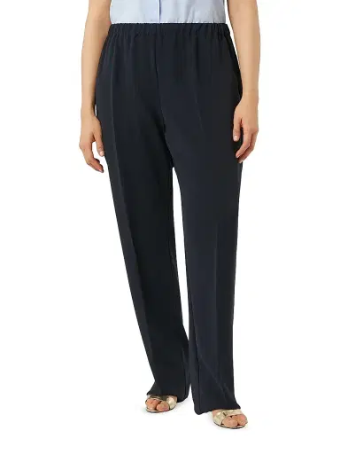 Marina Rinaldi Women's Straight Fit Cady Trousers - Midnightblue | Thumbnail 2 Marina Rinaldi Women's Straight Fit Cady Trousers - Midnightblue | Thumbnail 2
