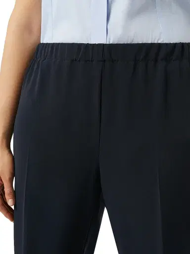 Marina Rinaldi Women's Straight Fit Cady Trousers - Midnightblue | Thumbnail 4 Marina Rinaldi Women's Straight Fit Cady Trousers - Midnightblue | Thumbnail 4