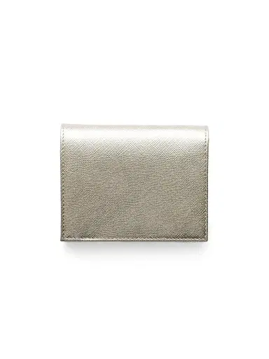 Prada Women's Small Saffiano Leather Wallet - Gold | Thumbnail 2 Prada Women's Small Saffiano Leather Wallet - Gold | Thumbnail 2