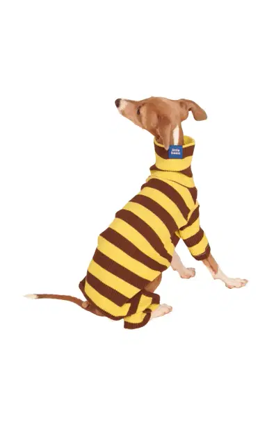 Little Beast Stretch-Cotton Dog Onesie - Stripe | Thumbnail 2