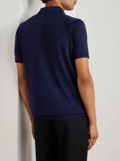 Loro Piana Wish® Wool Polo Shirt - Men | Thumbnail 3