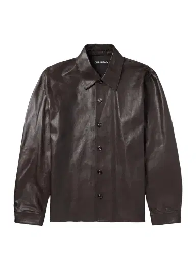 Our Legacy Welding Leather Shirt - Men | Thumbnail 1 Our Legacy Welding Leather Shirt - Men | Thumbnail 1