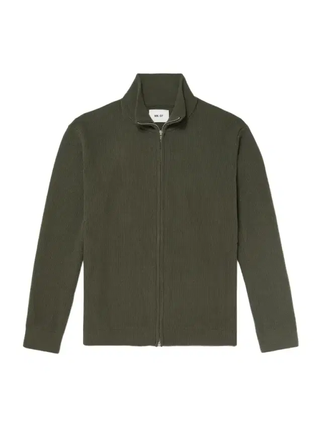 Danny 6429 Ribbed Bouclé Zip-Up Cardigan - Men