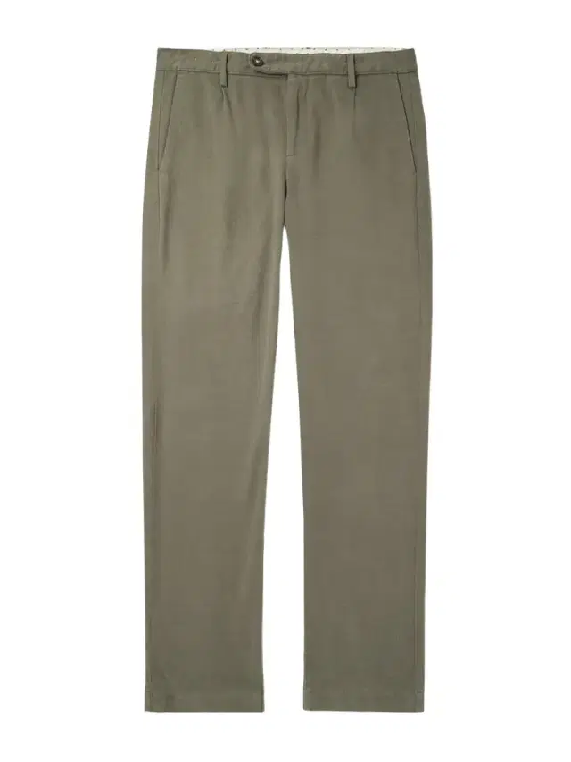 Straight-Leg Stretch-Cotton Gabardine Trousers - Men