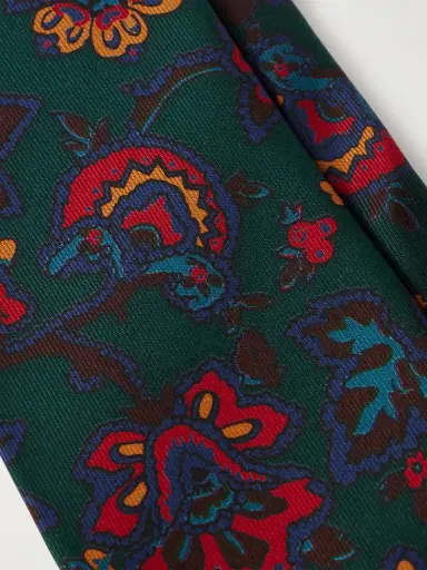 Drake's HIM 8cm Floral-Print Silk Tie - Men | Thumbnail 2