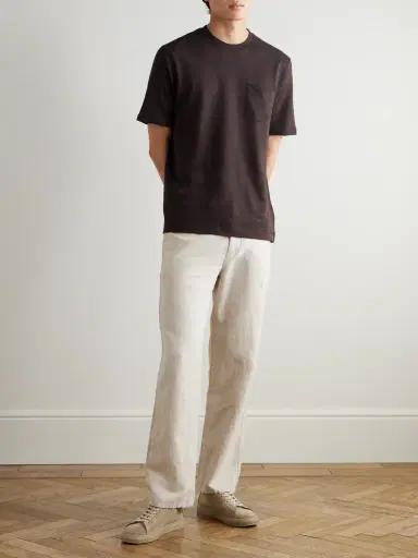 MR P. Linen and Organic Cotton-Blend T-Shirt - Men | Thumbnail 2 MR P. Linen and Organic Cotton-Blend T-Shirt - Men | Thumbnail 2