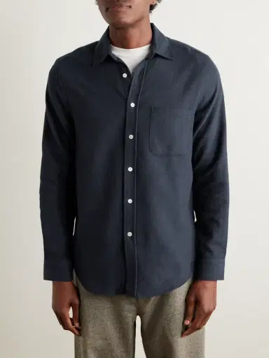 Portuguese Flannel Teca Brushed Cotton-Twill Shirt - Men | Thumbnail 3 Portuguese Flannel Teca Brushed Cotton-Twill Shirt - Men | Thumbnail 3