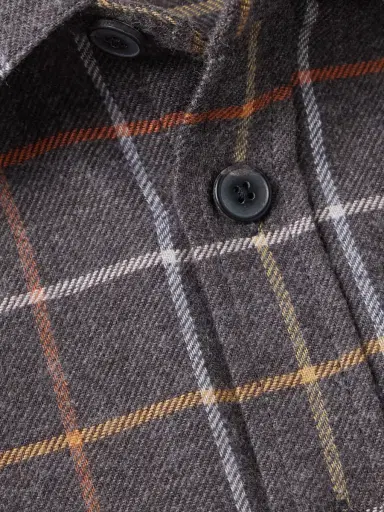 Portuguese Flannel Log Checked Organic Cotton-Flannel Shirt - Men | Thumbnail 4