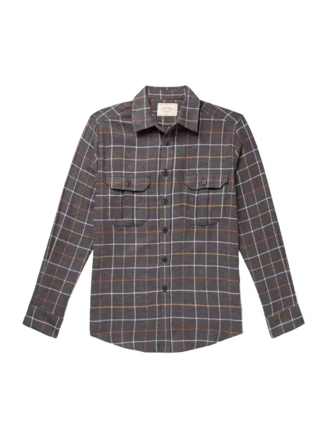 Portuguese Flannel Log Checked Organic Cotton-Flannel Shirt - Men