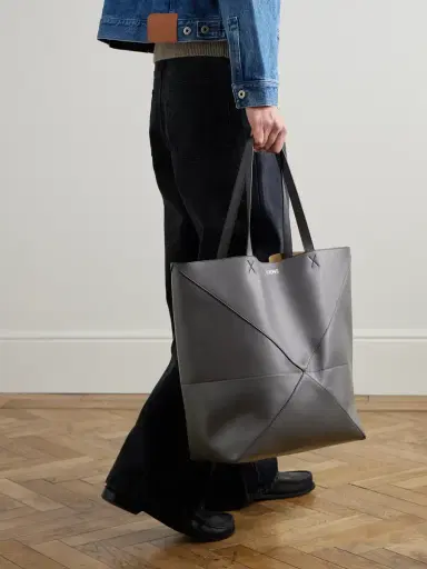 Loewe Puzzle Fold XL Panelled Leather Tote Bag - Men | Thumbnail 2